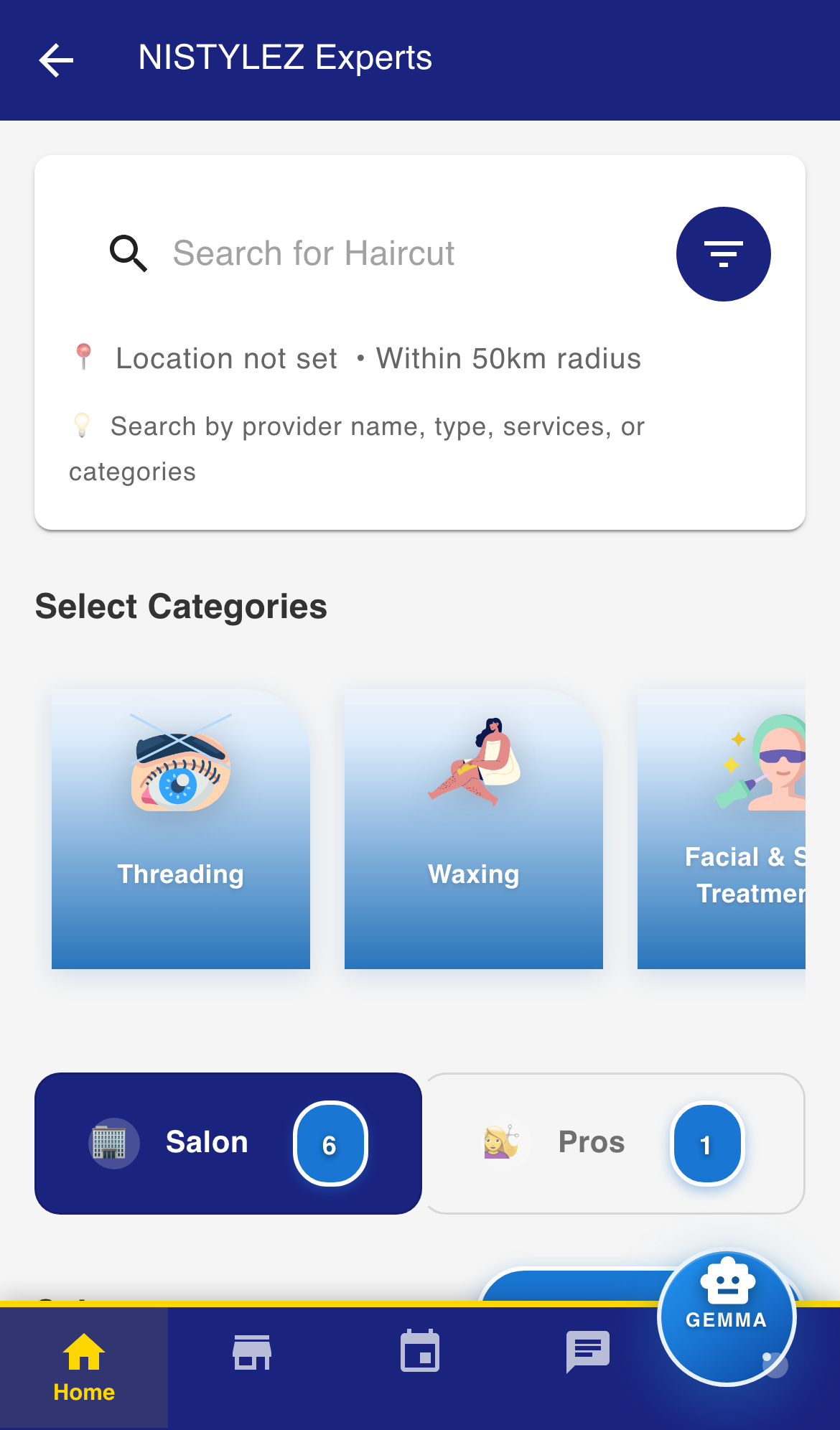 Explore categories